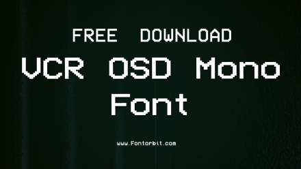 VCR OSD Mono Font: A Must-Have For Vintage Designs
