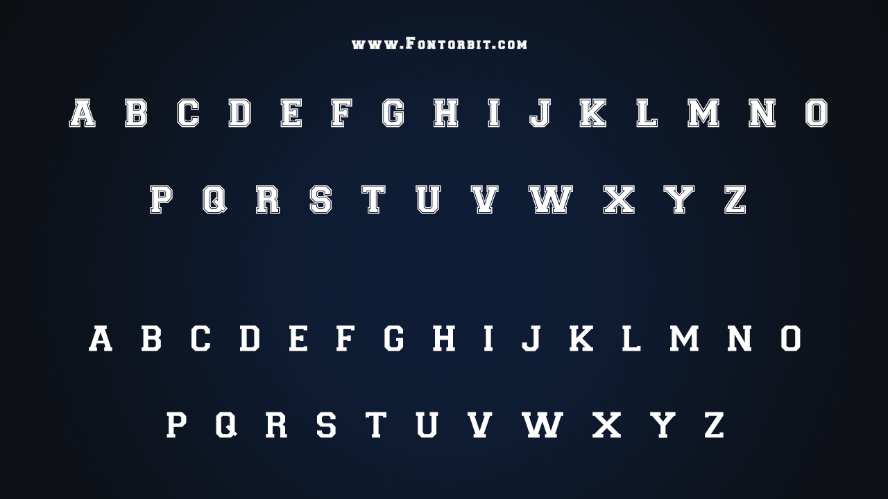 Varsity Font Family Includes