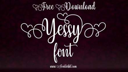 Yessy Font – Elegant Script Typeface For Personal Use