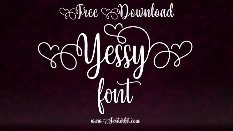Yessy Font – Elegant Script Typeface For Personal Use