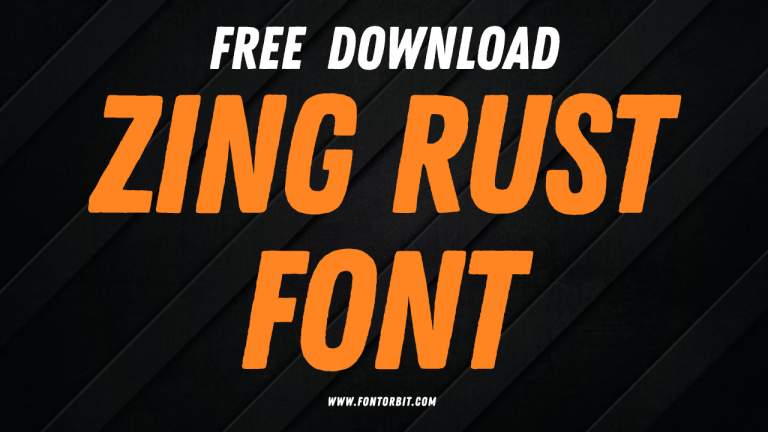 Why Zing Rust Font Is Perfect For Your Creative Projects