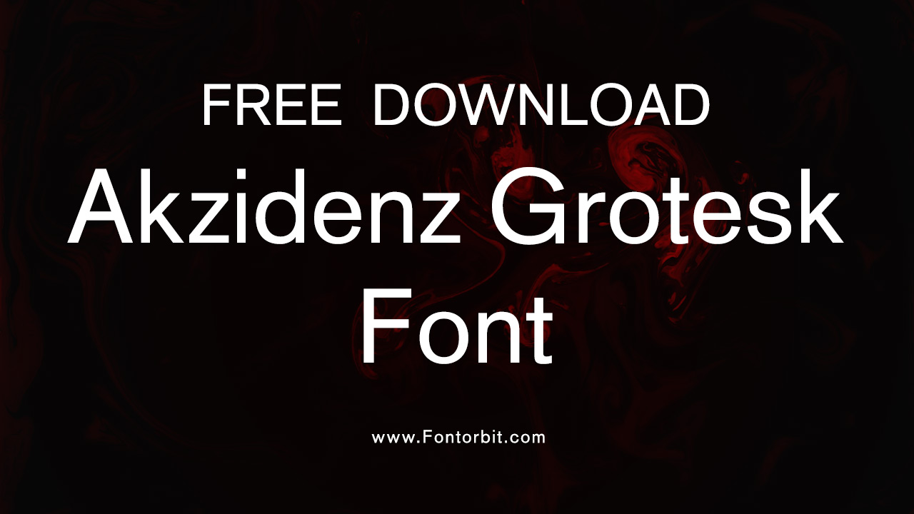 Akzidenz Grotesk Font