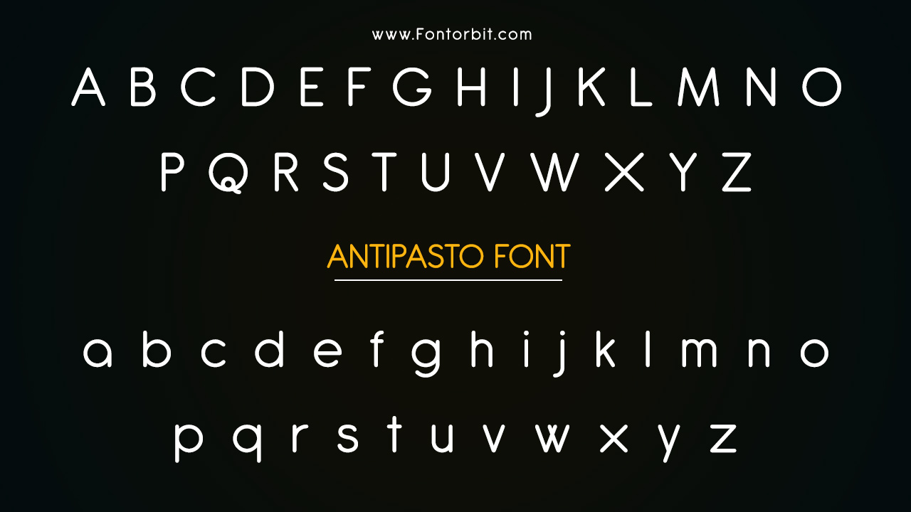 Antipasto Font Family Includes