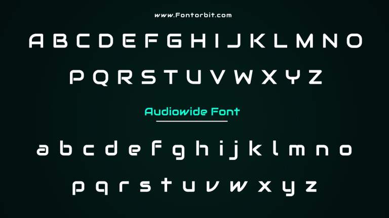 Audiowide Font A Futuristic Font for Modern Design