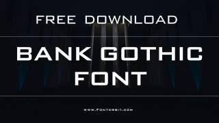 Explore The Bold Design Of Bank Gothic Font