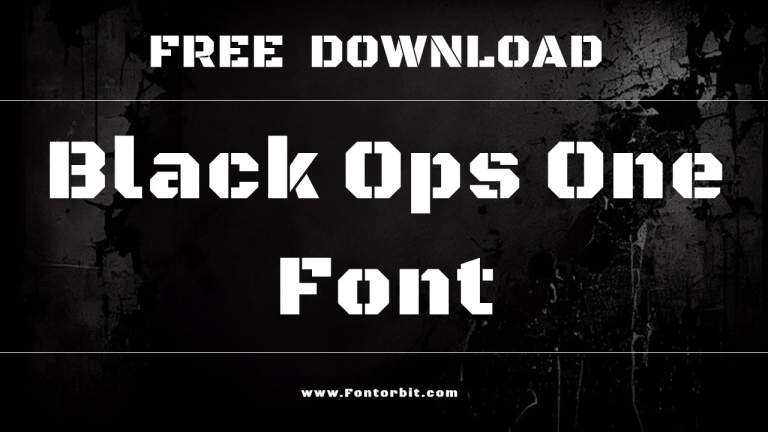 Black Ops One Font
