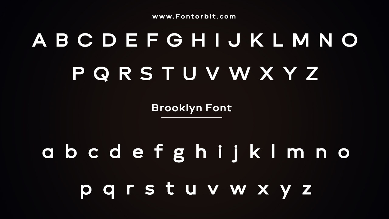 Brooklyn Font Family Includes