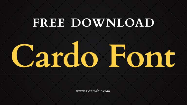 Cardo Font