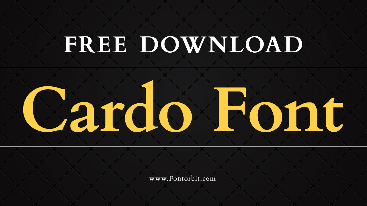 Cardo Font