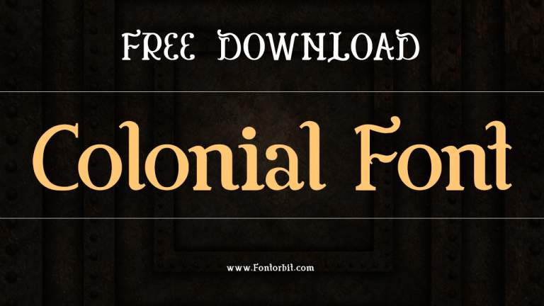 Exploring The Timeless Beauty Of Colonial Font