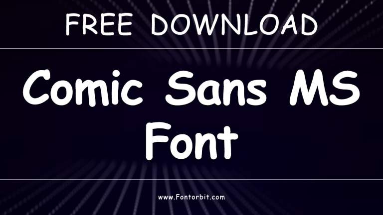 Comic Sans MS Font