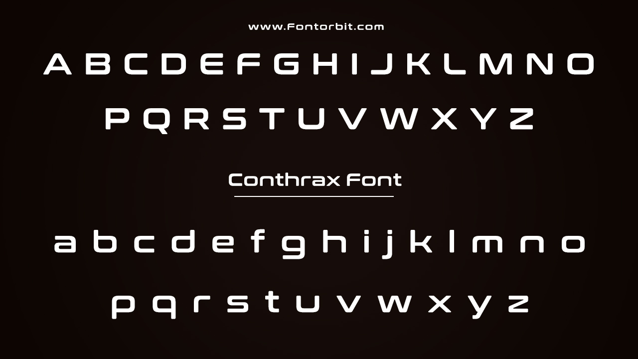 Conthrax Font Family Includes