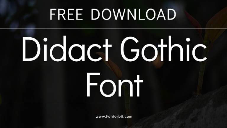 Didact Gothic Font