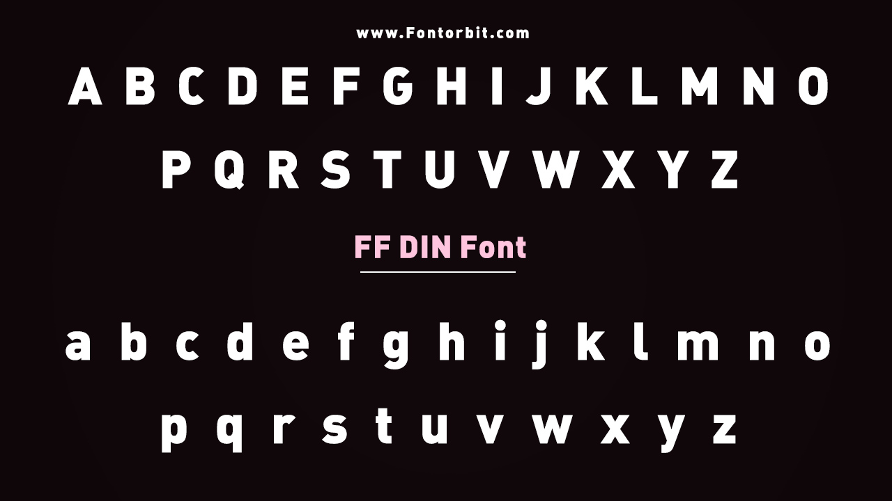 FF DIN Family Includes