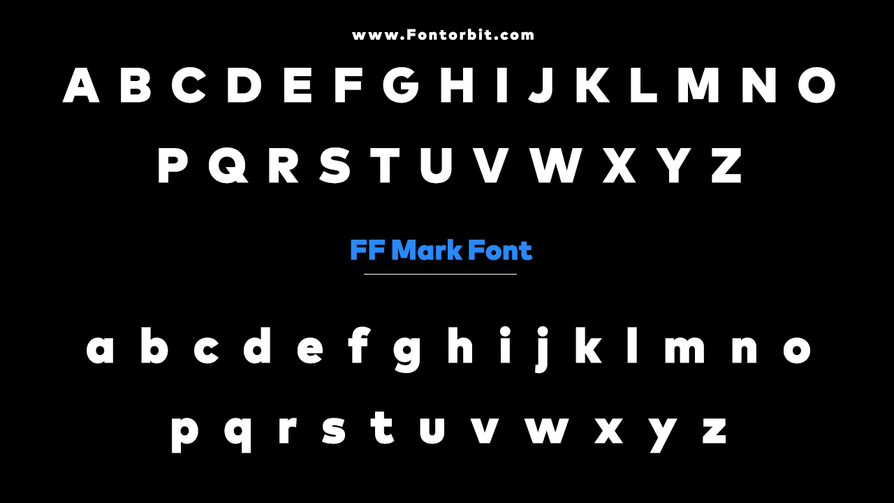 FF Mark Font Family Includes
