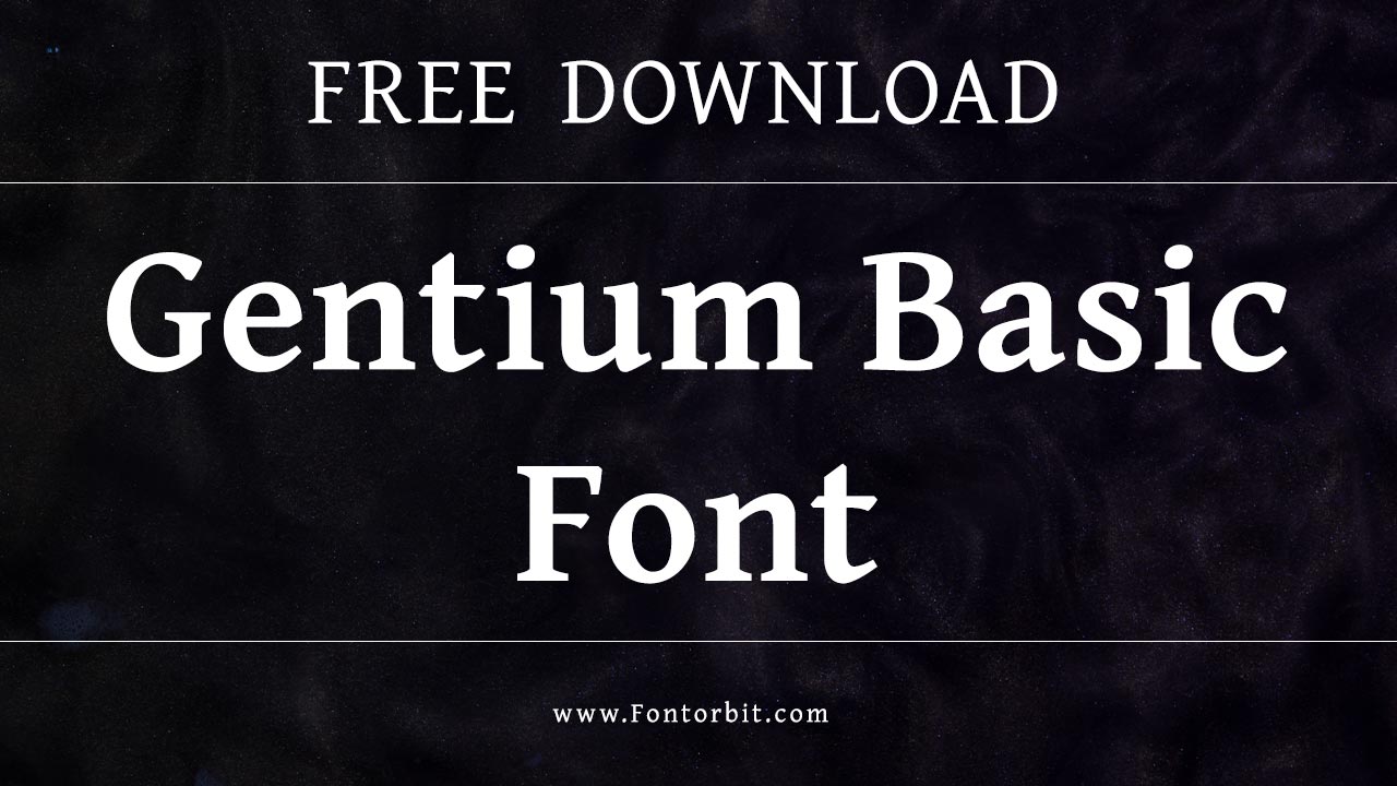 Gentium Basic Font