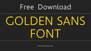 Golden Sans Font A Blend Of Elegance And Simplicity