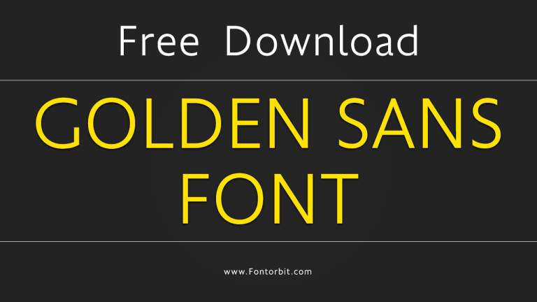 Golden Sans Font A Blend Of Elegance And Simplicity