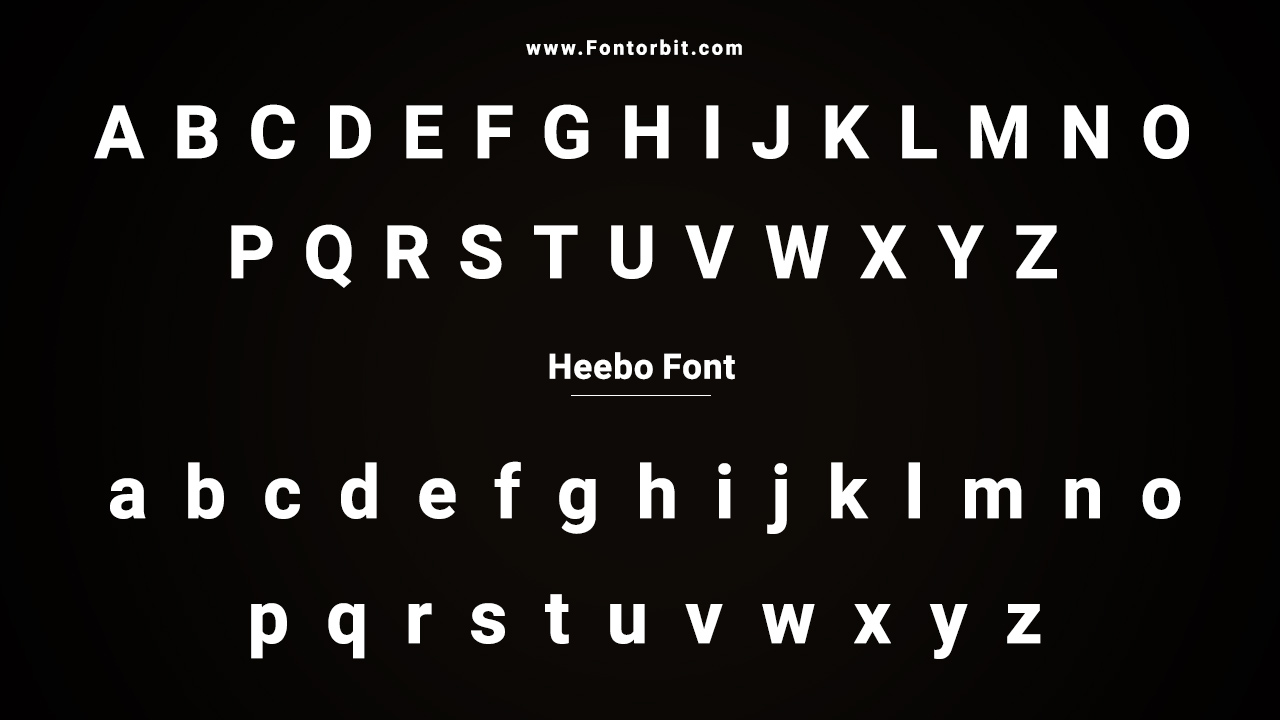 Heebo Family Includes