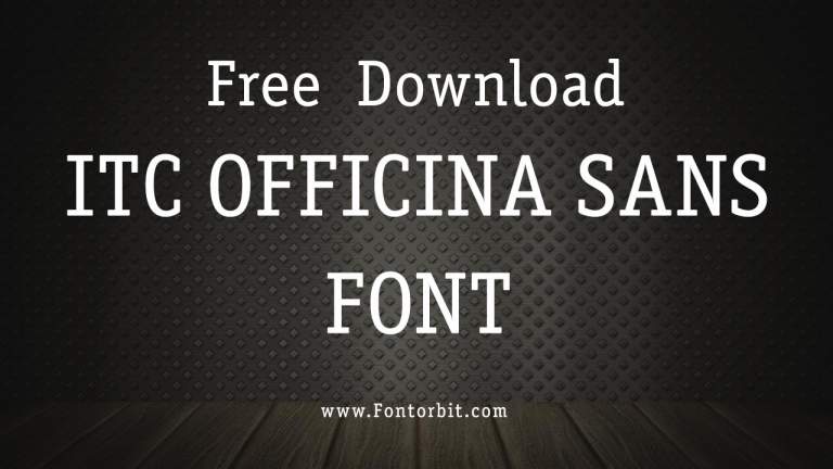 Discover ITC Officina Sans Font For Clean Typography