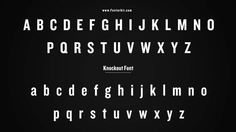 Knockout Font: Ideal for Bold Typography Styles