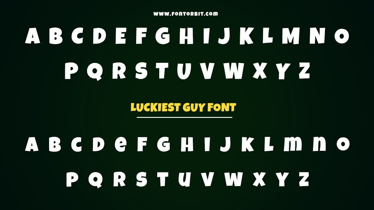 Luckiest Guy Font Family Includes
