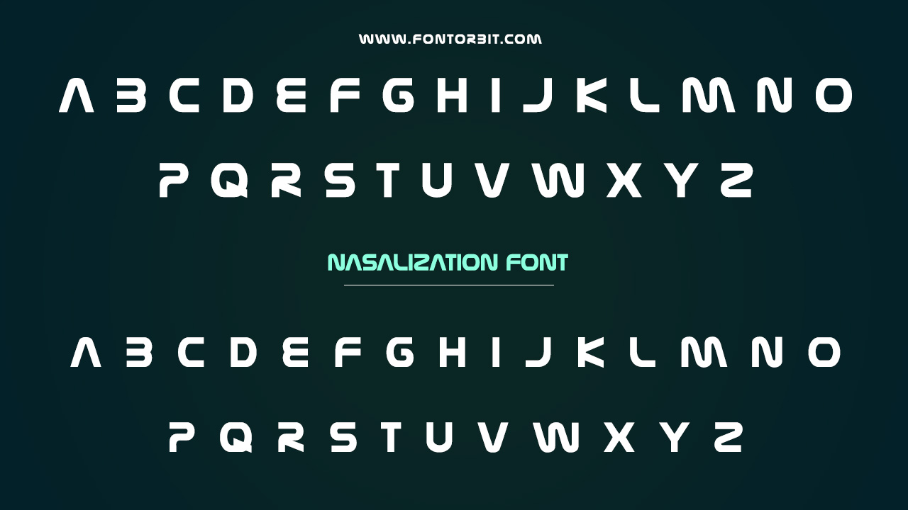 Nasalization Font Family Includes