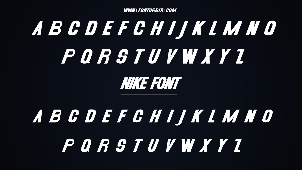 Nike Font Family Includes