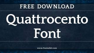 Quattrocento Font Perfect For Timeless Typography