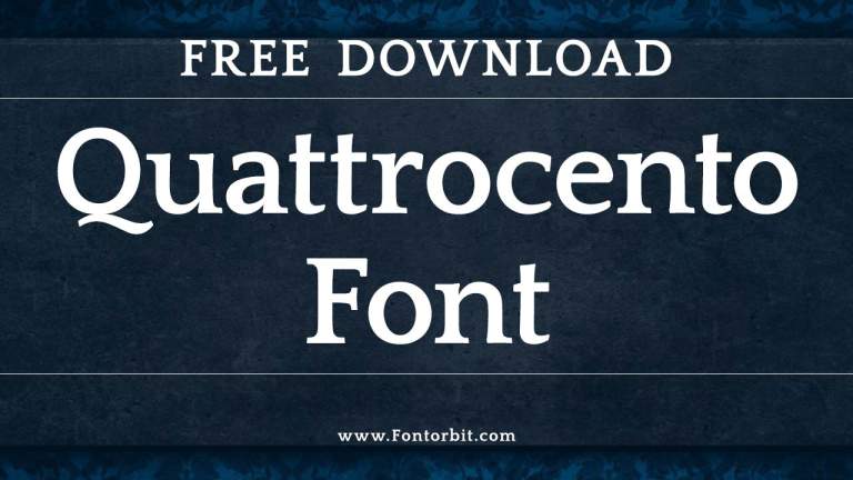 Quattrocento Font Perfect For Timeless Typography