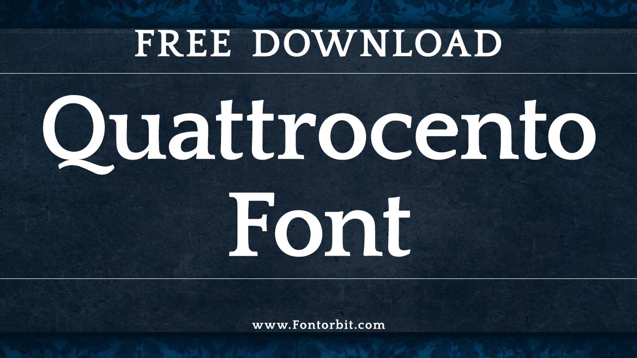 Quattrocento Font