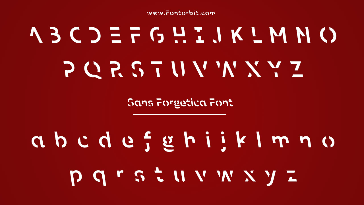Sans Forgetica Family Includes