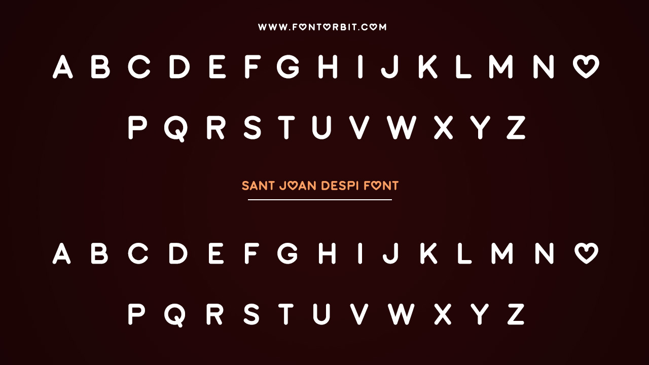Sant Joan Despi Font Family Includes