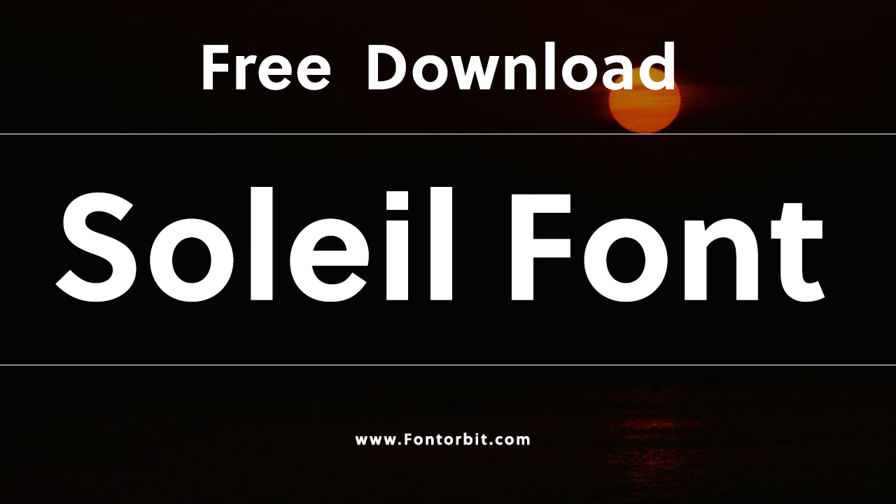 Soleil Font