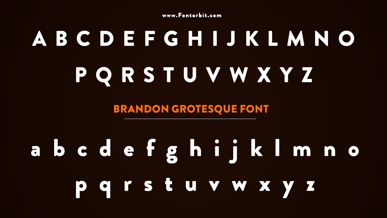 The Brandon Grotesque Font Family
