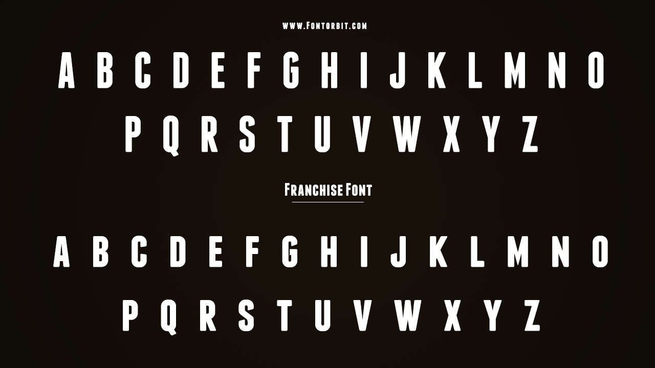 The Franchise Font Family