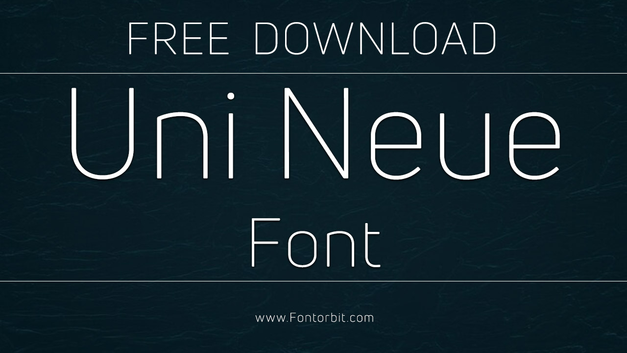 Uni Neue Font