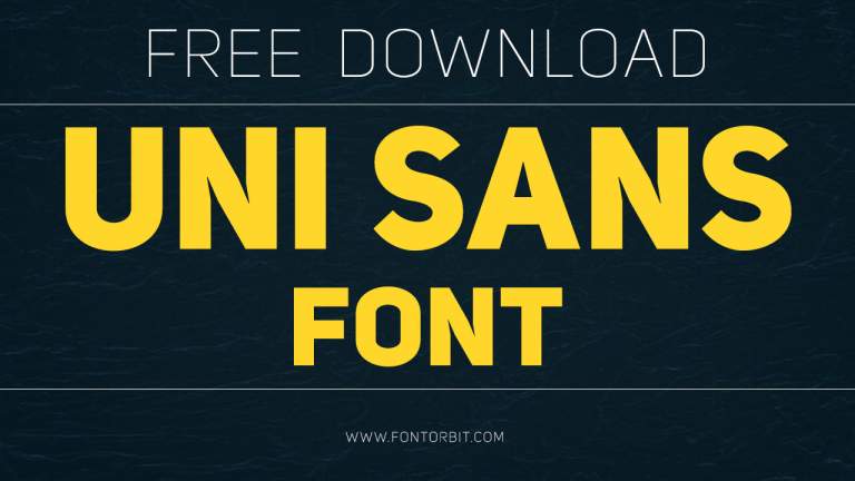 Uni Sans Font: A Modern And Versatile Typeface