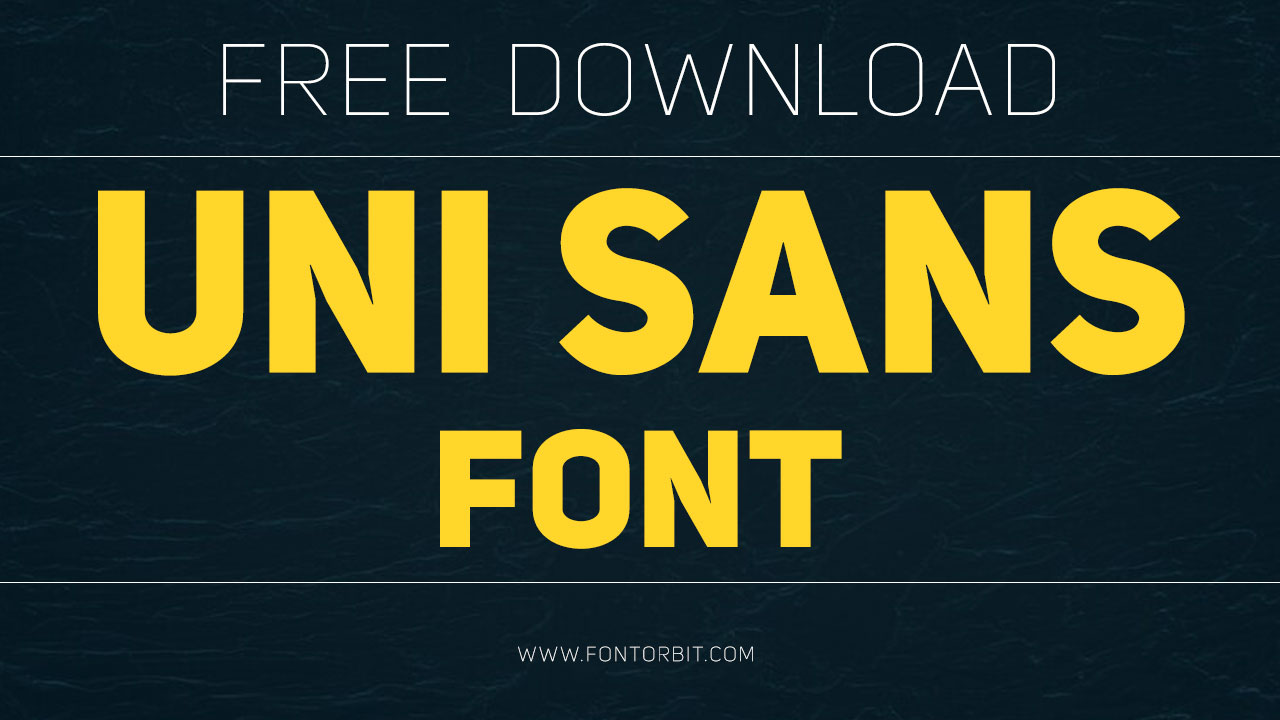 Uni Sans Font