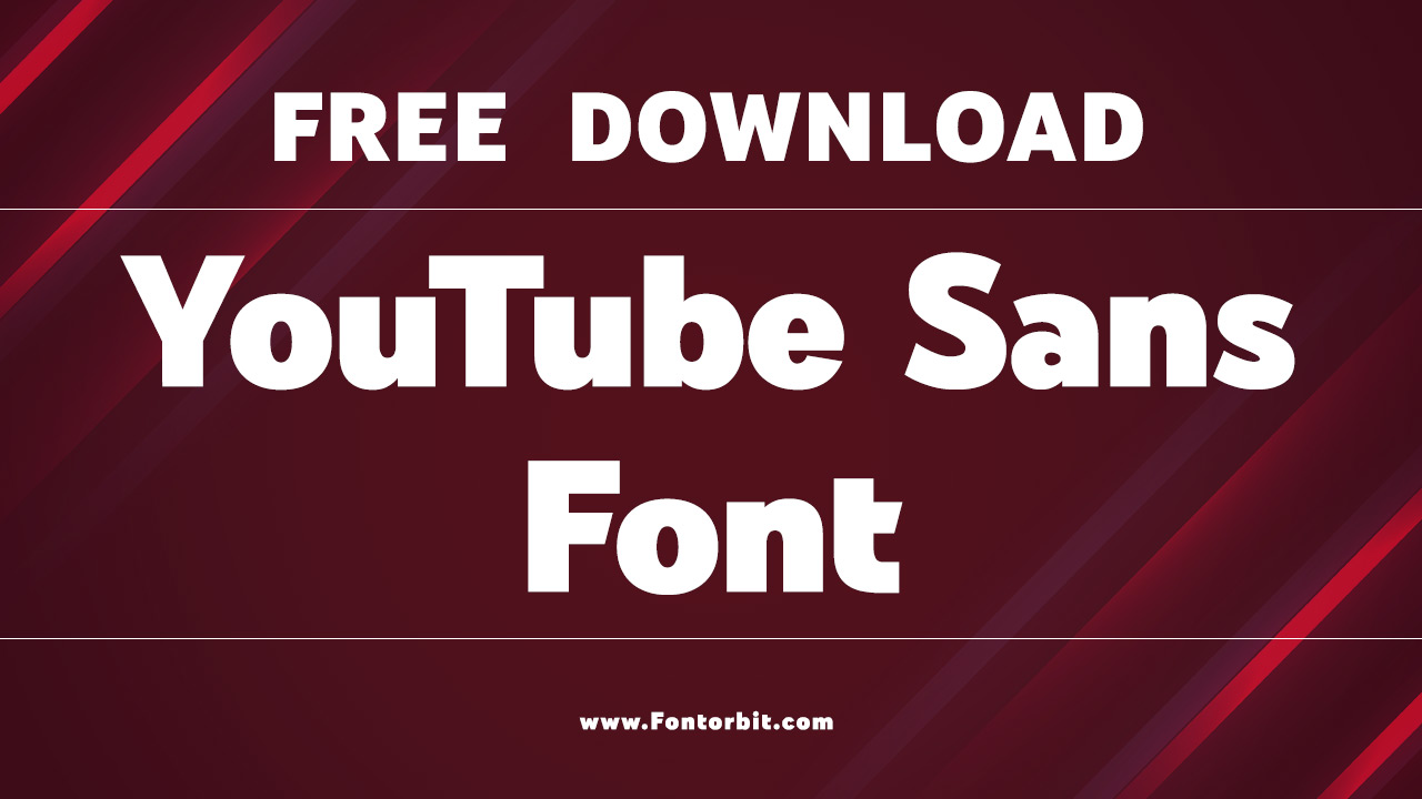 YouTube Sans Font