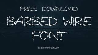 Barbed Wire Font: A Bold Choice for Graphic Projects