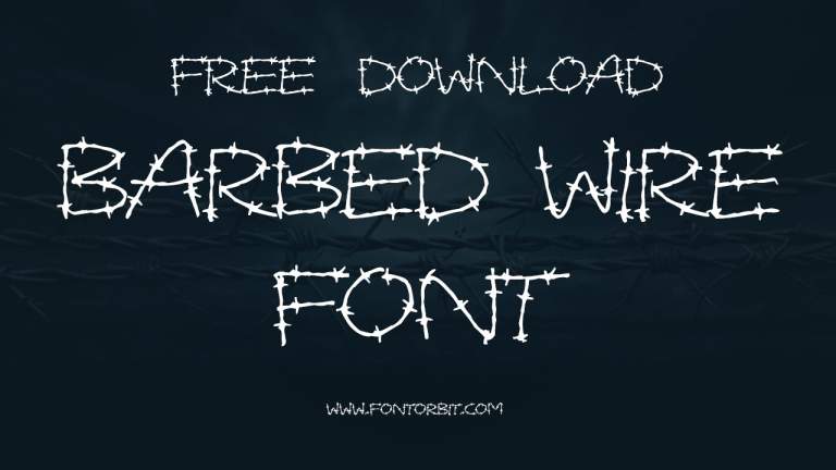 Barbed Wire Font: A Bold Choice for Graphic Projects