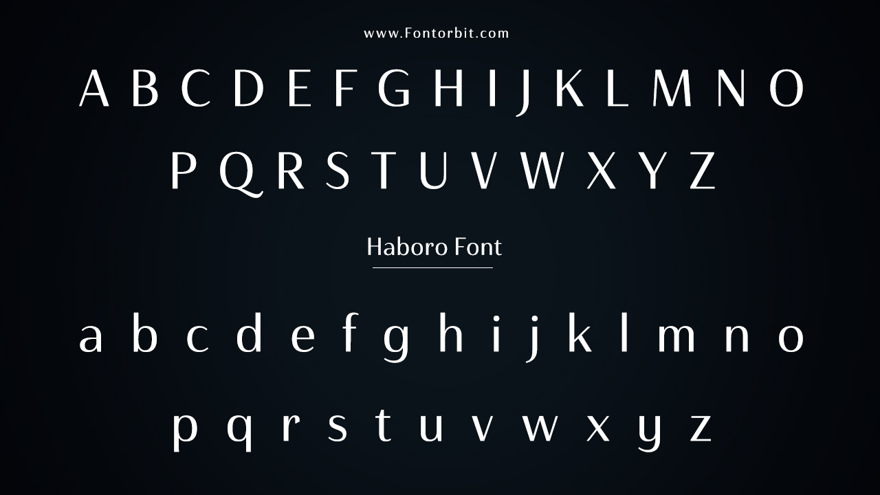Haboro Font Family Includes