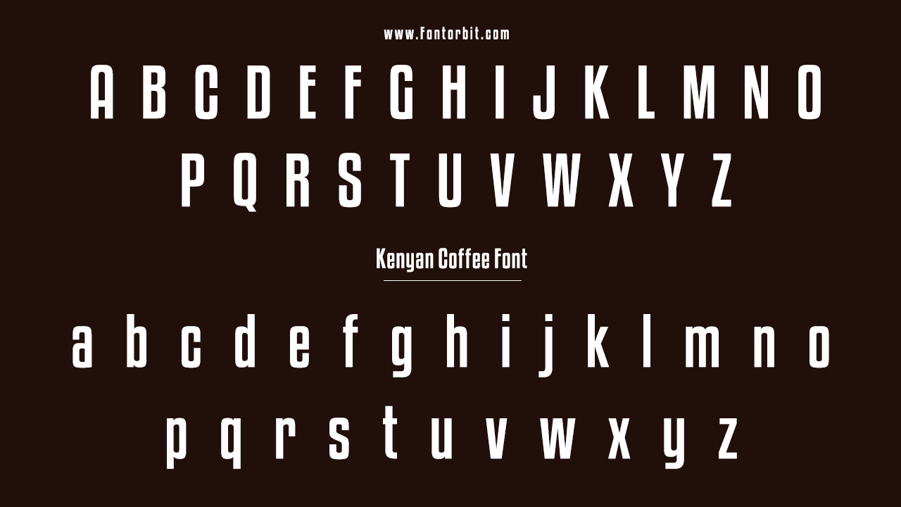 Kenyan Coffee Font Family Includes