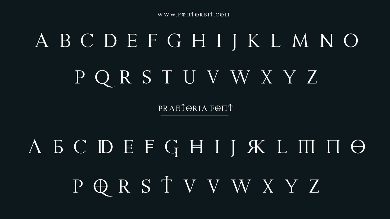 Praetoria Font Family Includes