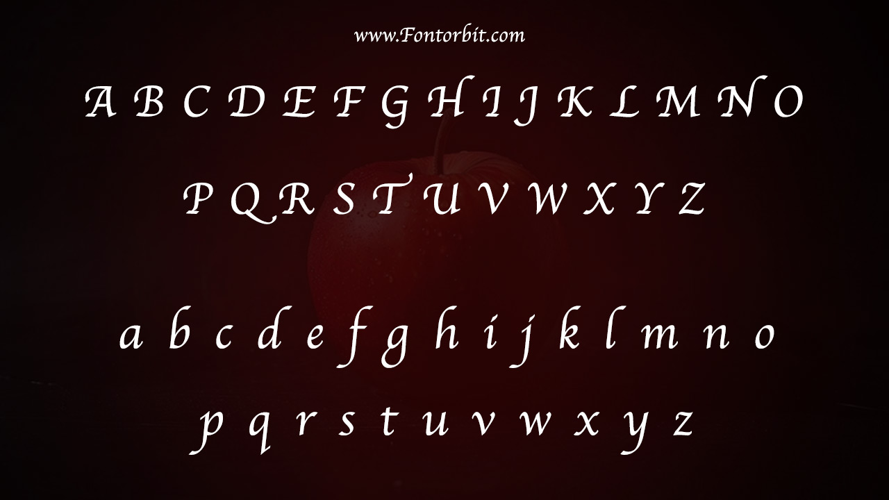 Type Of The Apple Chancery Font (Font Family)