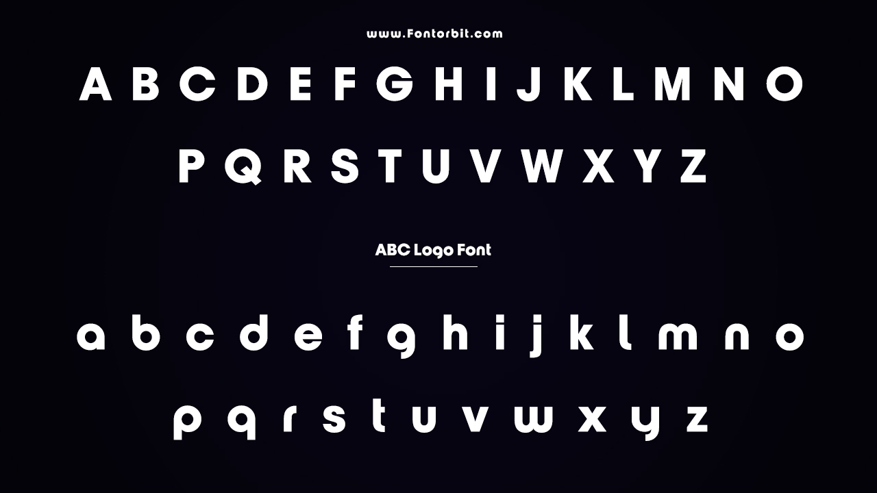 ABC Logo Font Family Includes