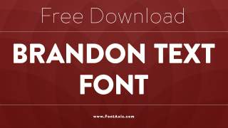 Brandon Text Font: A Modern Geometric Sans-Serif Typeface