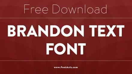 Brandon Text Font: A Modern Geometric Sans-Serif Typeface