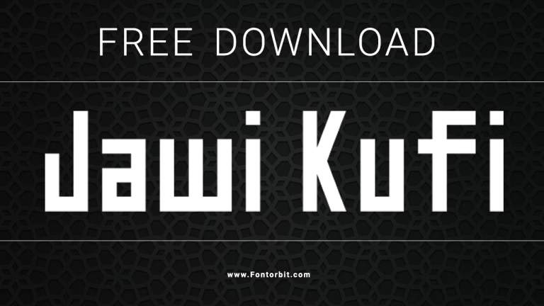 Jawi Kufi Font: A Modern Arabic And Latin Typeface